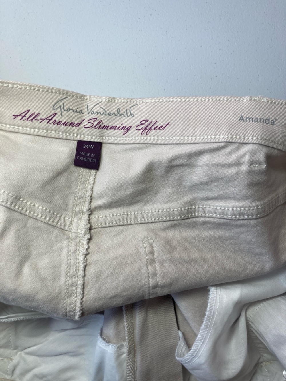 Gloria Vanderbilt stonewood jean Bermuda short flawless stretch classic rise 24W - Picture 16 of 17